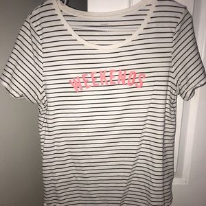 White striped tee